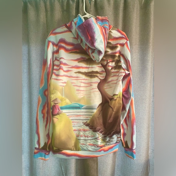 Colorful “Forever Stoked” Hoodie NWOT - Picture 2 of 4
